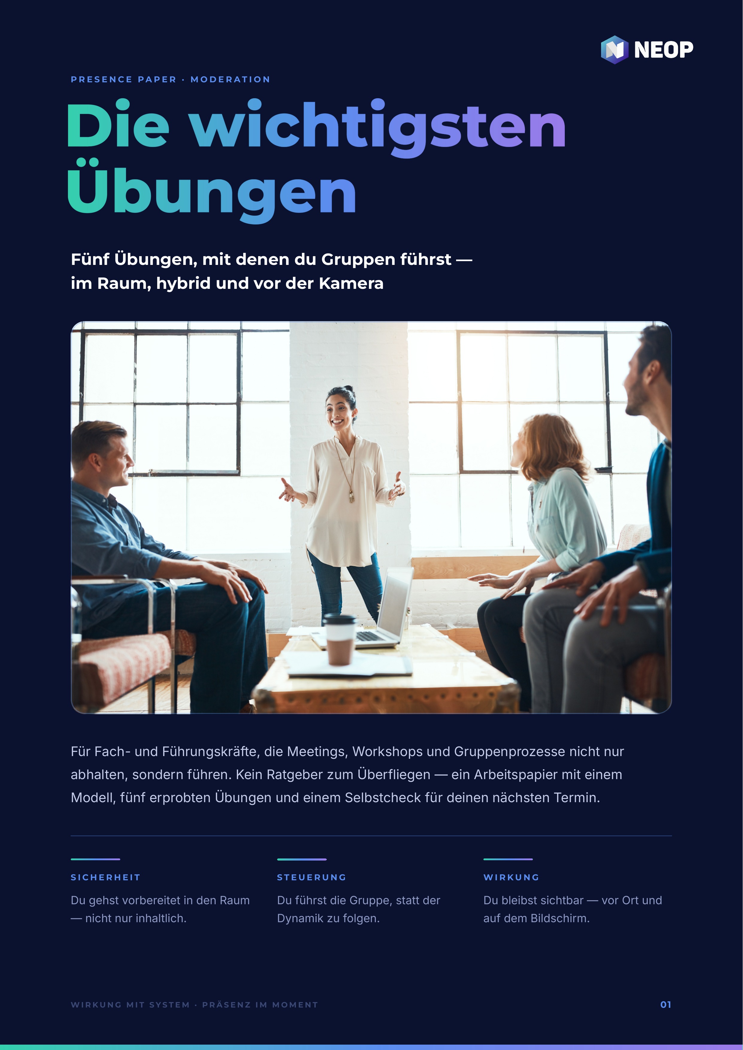Haltung in der Moderation — Titelseite