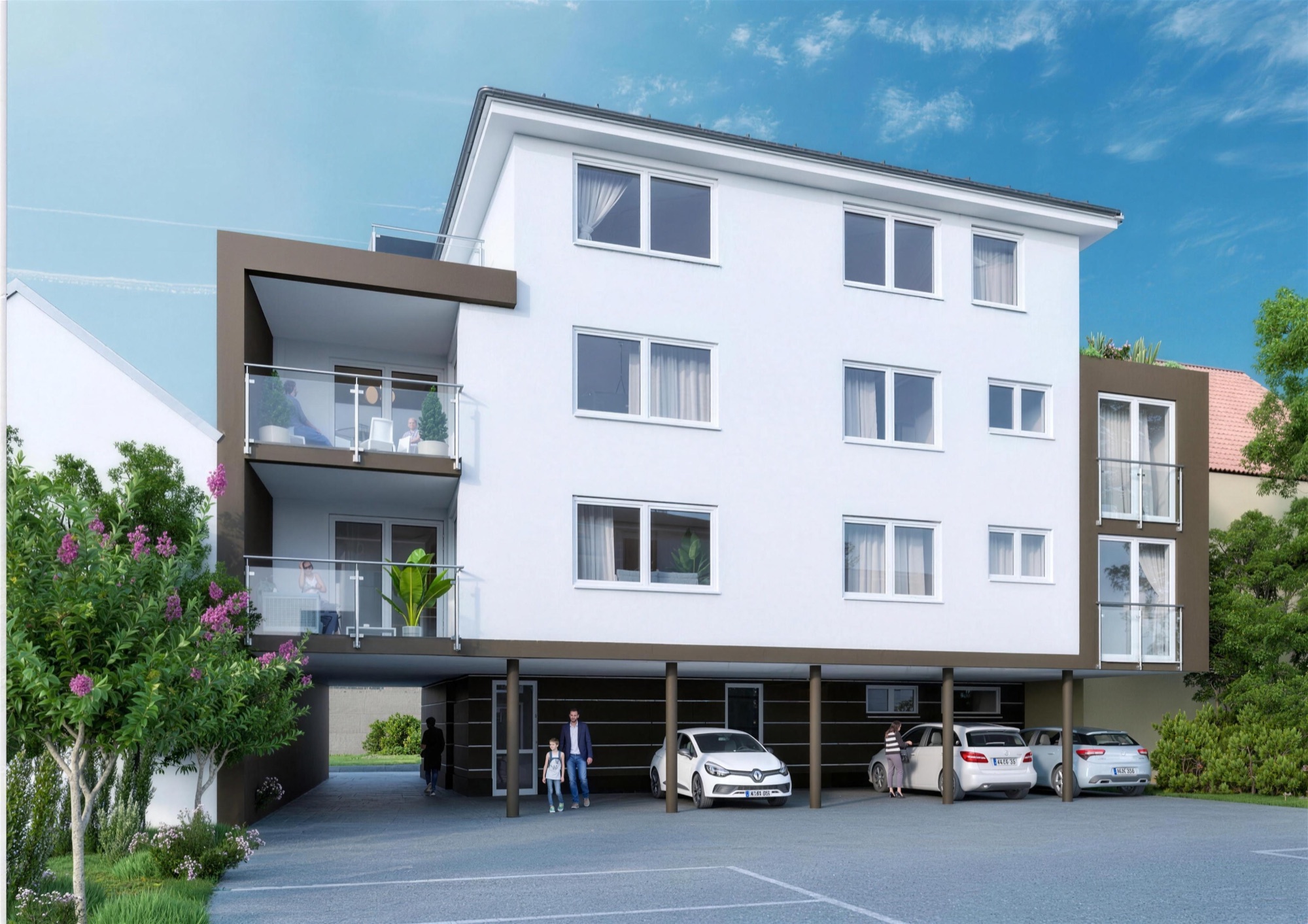 Neubau-Wohnanlage Zeutern, Visualisierung