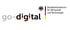 Logo des Förderprogramms go-digital vom Bundesministerium für Wirtschaft und Technologie