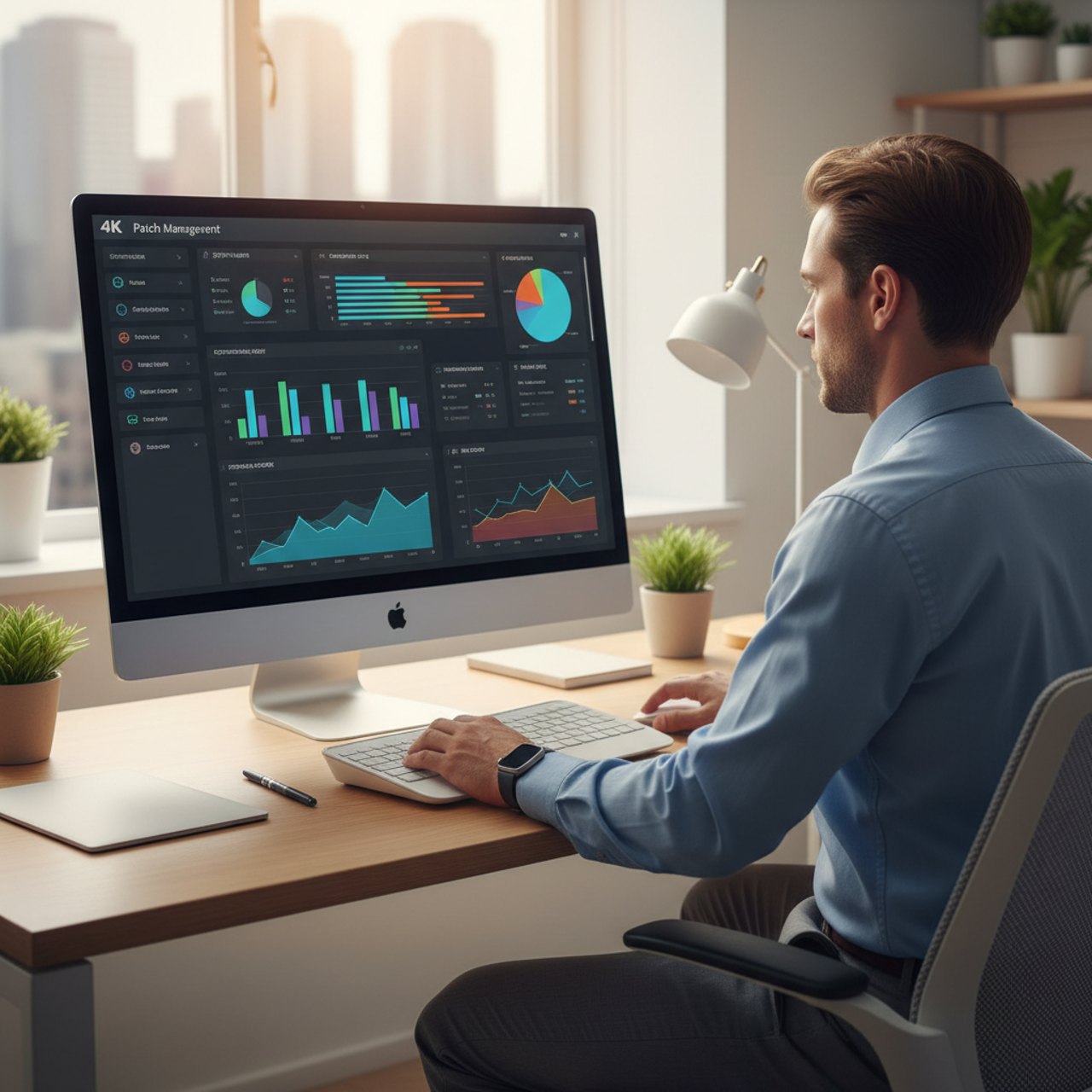Auswertung des Patchstands am Monitor