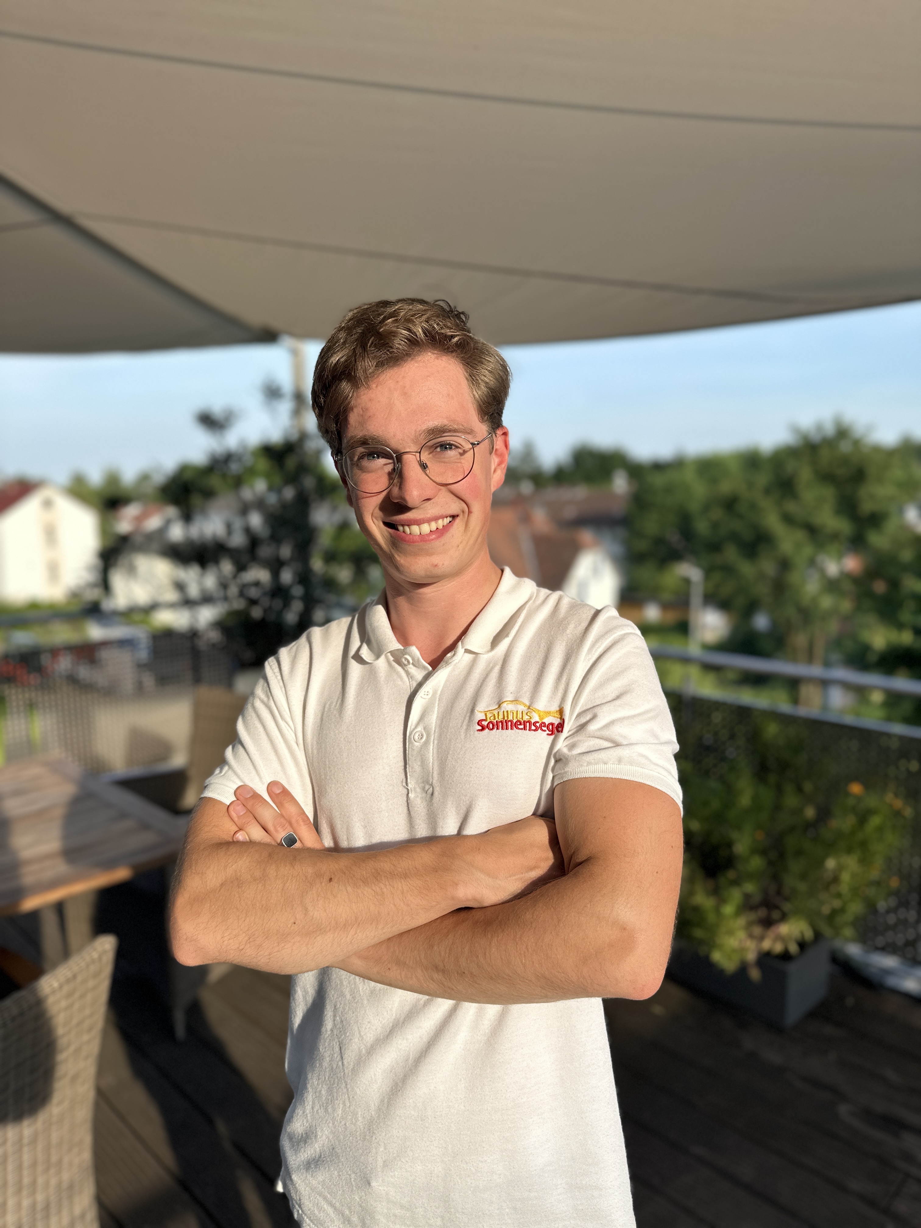 Lukas, Kundenberater und Gründer von Taunus Sonnensegel