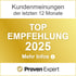 Kundenmeinungen der letzten 12 Monate. TOP EMPFEHLUNG 2025. Mehr Infos. Proven Expert-Logo.