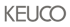 KEUCO-Logo in dunklem Grau auf grünem Hintergrund.