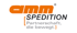 AMM Spedition Logo mit dem Slogan "Partnerschaft, die bewegt."