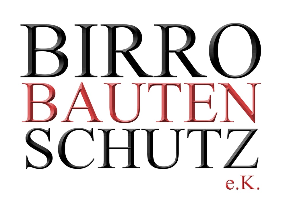 Logo von Birro Bautenschutz e.K. mit 40-Jahre-Jubiläumsdesign und den Leistungen Abdichtung, Instandsetzung, Sanierung, Oberflächenschutz.