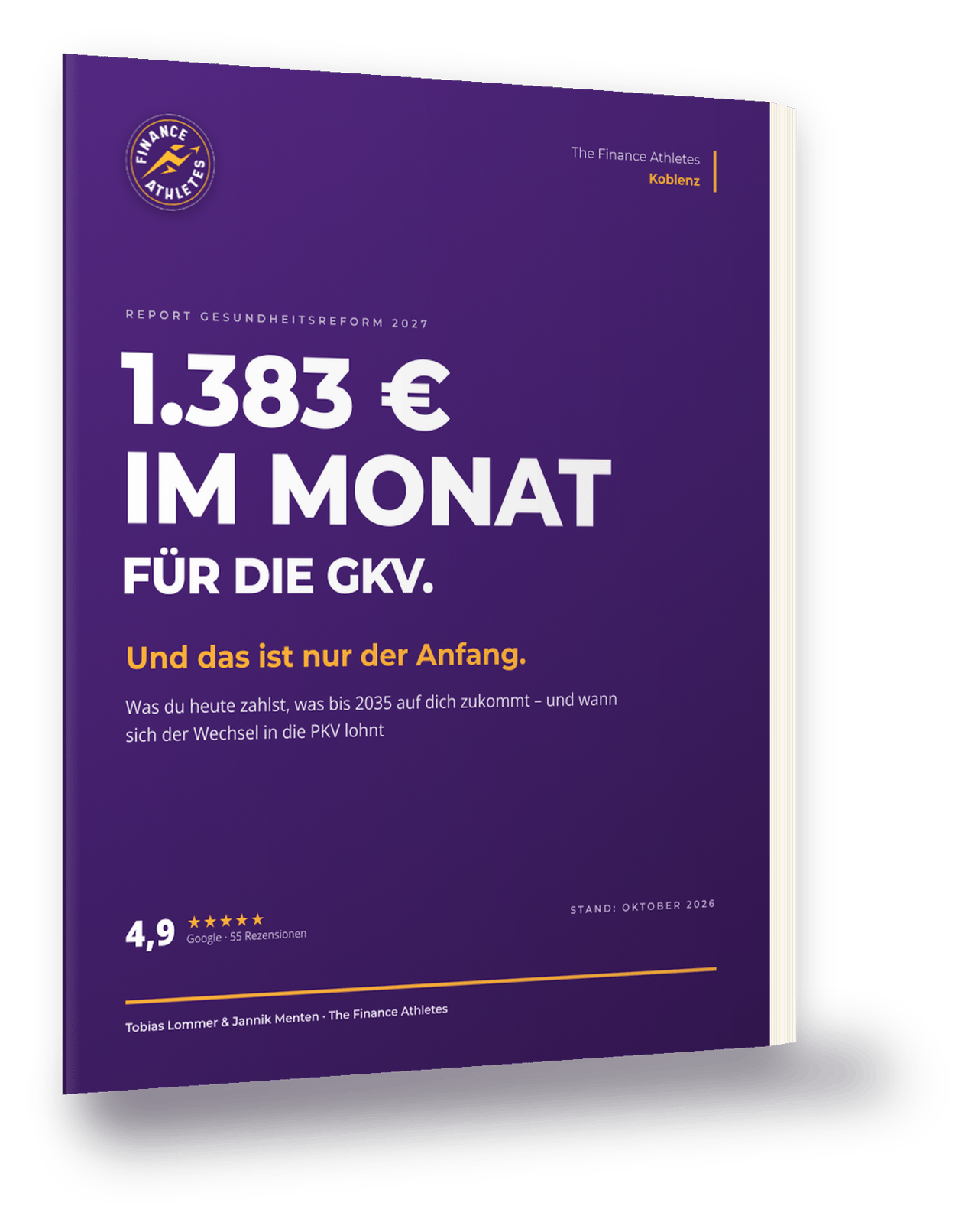 Cover des Whitepapers zur Gesundheitsreform 2027