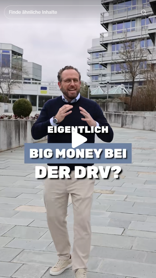 Standbild aus dem Video über das Gehalt während des dualen Studiums bei der DRV