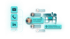 Grafik zeigt Recruiting-Prozess mit Icons für E-Mail, Telefon und LinkedIn sowie Kandidatenprofil von Sven Jansen.