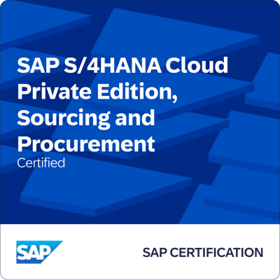 SAP Certified, Sourcing and Procurement