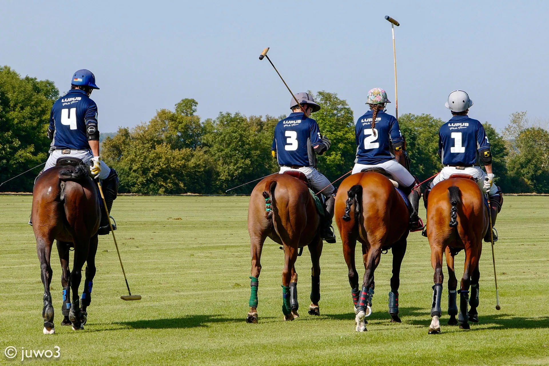 Luftaufnahme des Polo-Parks Heisterfeldshof am Niederrhein