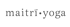 Schwarzes Maitri Yoga Logo