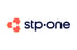 Logo von stp.one mit drei verbundenen orangefarbenen Sechsecken links und dem Text "stp•one" in Dunkelblau.