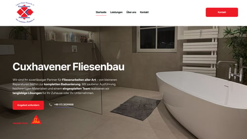 Webdesign Beispiel von Suhrhoff Webdesign