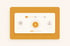 Gelbes Interface mit dreistufigem Prozessbalken, Zielscheiben-Icon, Play-Button und Berg-Symbol.