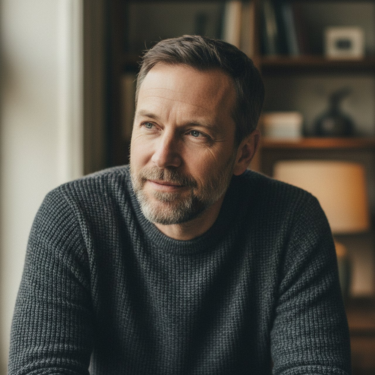 Portrait zugewandt