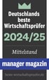 Deutschlands beste Wirtschaftsprüfer Auszeichnung 2024/25