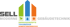 Logo: SELL MODERNE GEBÄUDETECHNIK mit drei farbigen Säulen, die Blätter, Wassertropfen und Sonne zeigen, dazu Text.