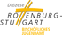 Logo der Diözese Bischöfliches Jugendamt mit gelbem Kreuzsymbol auf schwarzem Hintergrund.