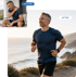 Man with shoulder pain running coastal path with Wolverine Blend therapy