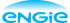 Blaues Engie-Logo mit einem gebogenen Balken darüber.