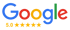 Google-Logo mit 5,0-Sternebewertung.