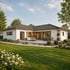 Visualisierung eines eingeschossigen Bungalows