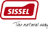 Rotes SISSEL Logo in einem abgerundeten Rechteck mit dem Slogan "The natural way".