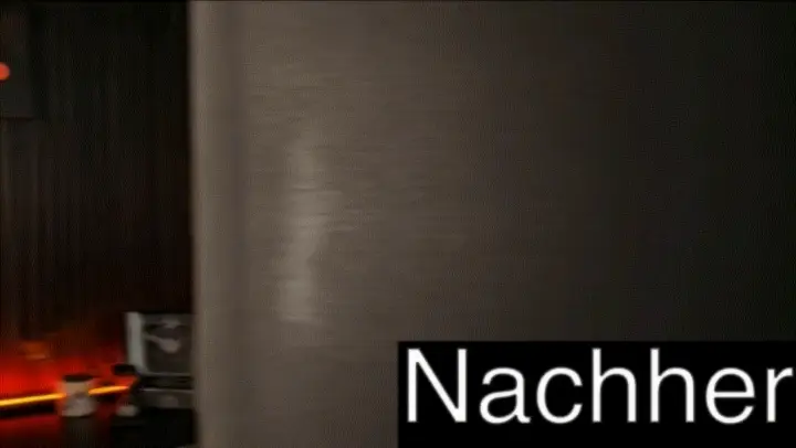 Text: Nachher. Man sieht den Mann im vorherigen in Animation gesetzt.