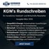 Grafik für das KGW Rundschreiben, Ausgabe März 2026. Der Newsletter-Teaser listet die Themen Geopolitik & Energie, Wirtschaft, Rohstoffmarkt sowie aktuelle Preisdaten auf und endet mit einem „Jetzt lesen“-Button.