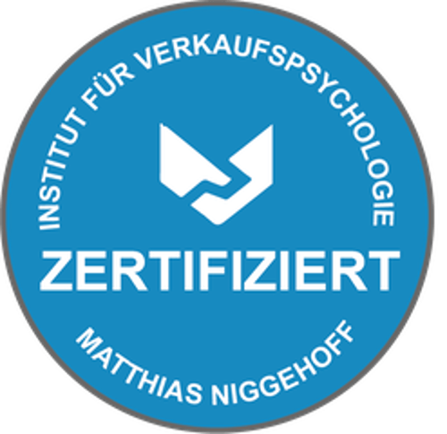 Zertifiziert vom Institut für Verkaufspsychologie