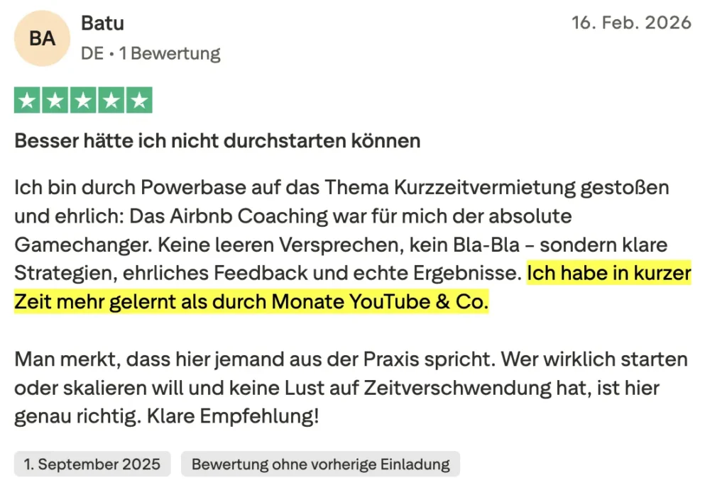 Kundenbewertung