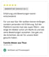 Kundenrezension mit 5 Sternen, bewertet mit sehr gut 4.8/5, von Familie Moser aus Thun, verifiziert auf Provenexpert.