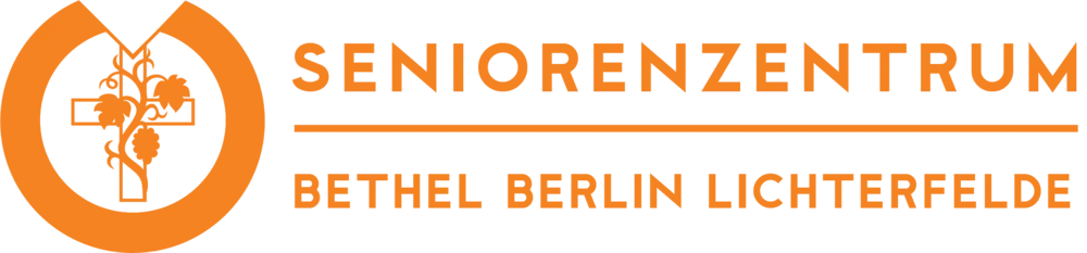 Logo "Haus Assenmacher Altenpflegeheim" mit gelbem Halbkreis, umrandet von lila und grüner geschwungener Form.