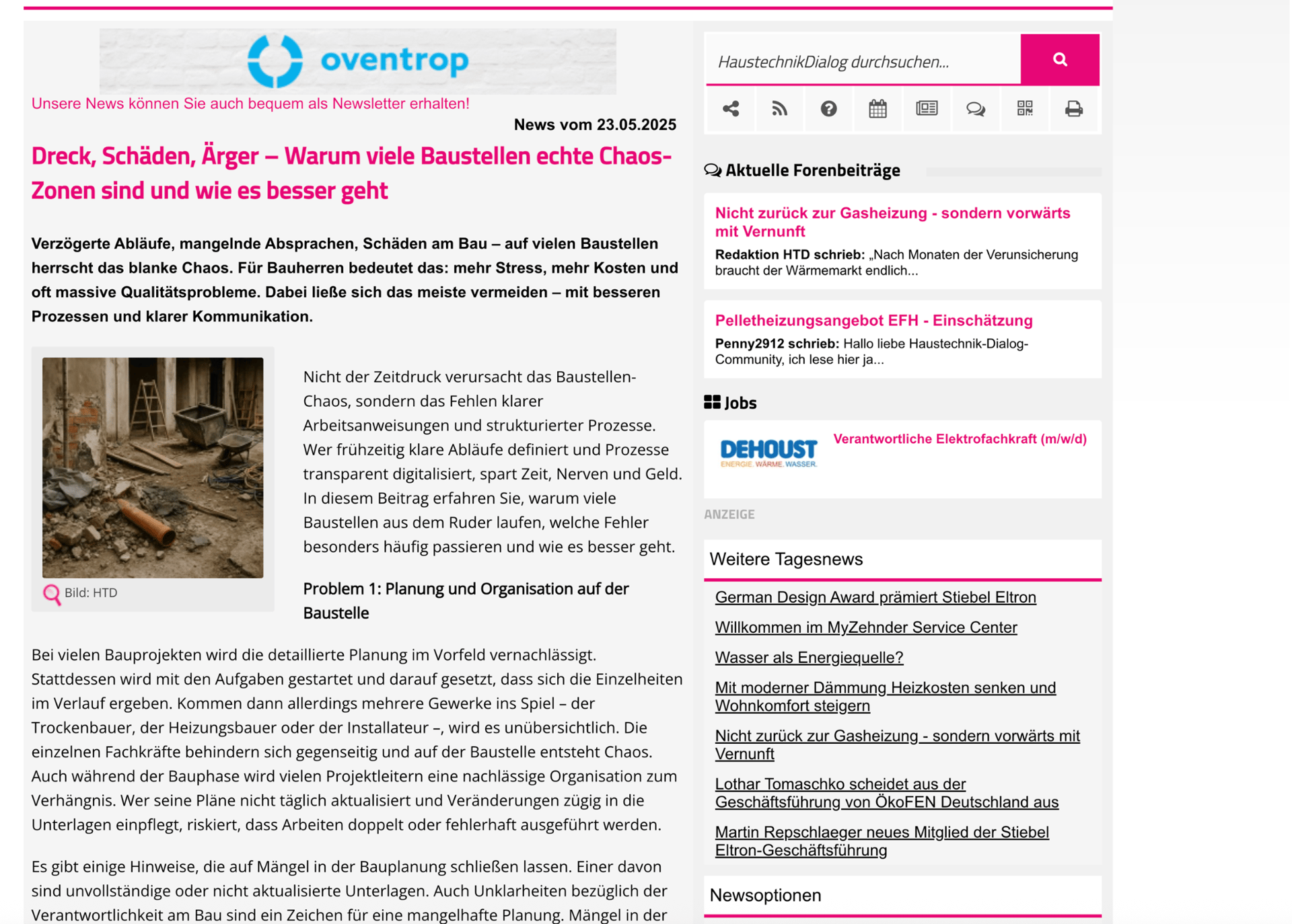 Baustelle im Handwerk – Nachkalkulation und Marge im Blick behalten