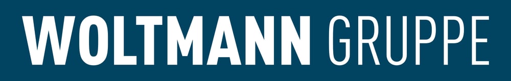 Woltzmann Gruppe weißer Text auf dunkelblauem Hintergrund.