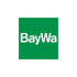 Grünes Quadrat mit dem grauen Text "BayWa" in der Mitte.