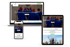 Webseiten-Darstellung von Melina als Kangatrainerin, Stillberaterin und Doula auf Laptop, Tablet und Smartphone.