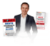 Mann mit zwei Magazinen: "Beste Gesundheitsservices Allianz" und "Beste Private Krankenversicherung Allianz".