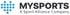 Blaues Punkt-Herz-Logo mit dem Text "MYSPORTS A Sport Alliance Company".
