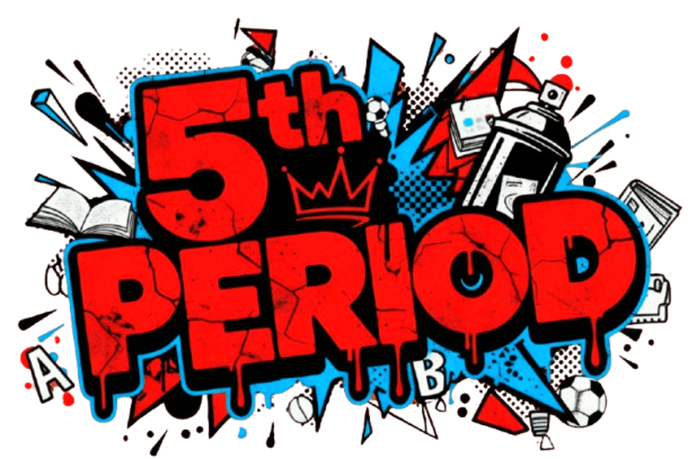 5th Period lounge logo, gaming, study hall, teen events 