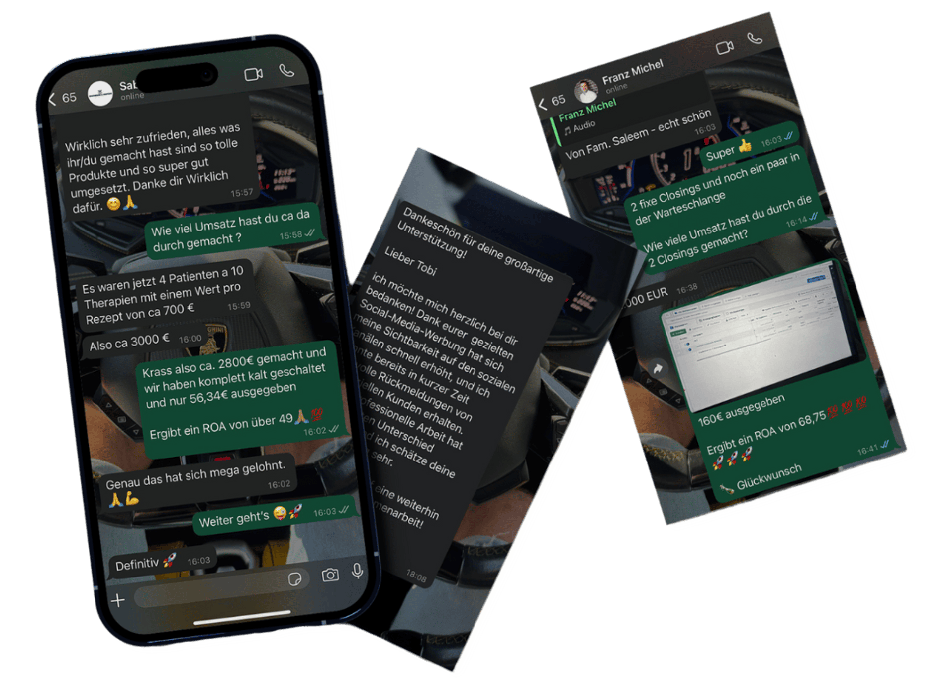 WhatsApp Kundenfeedback — echte Ergebnisse