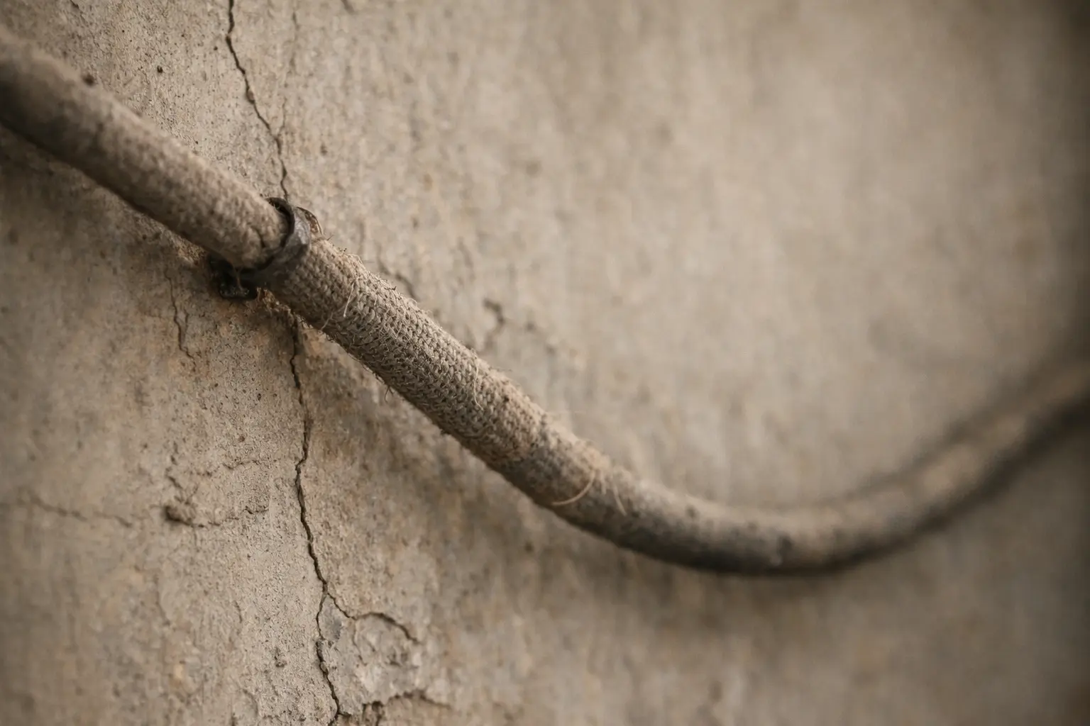 Stoffummantelte Leitungen