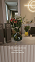 Branded Irene Forte goodie bags on a shelf at the exclusive Pilates class PR event
