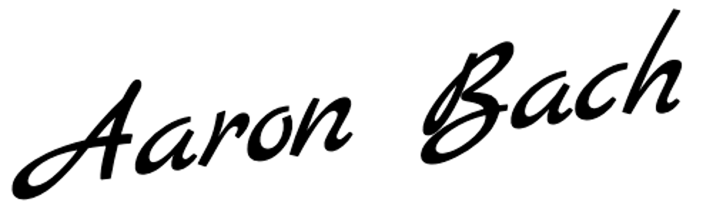 Unterschrift Aaron Bach