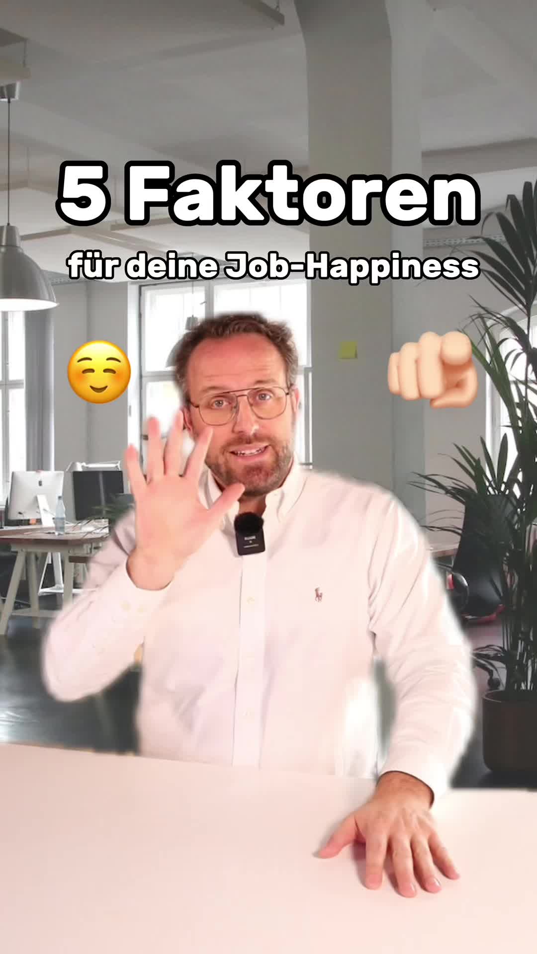 Standbild aus dem Studio-Video mit Mr.Karriere über die Job-Happiness-Studie von Xing