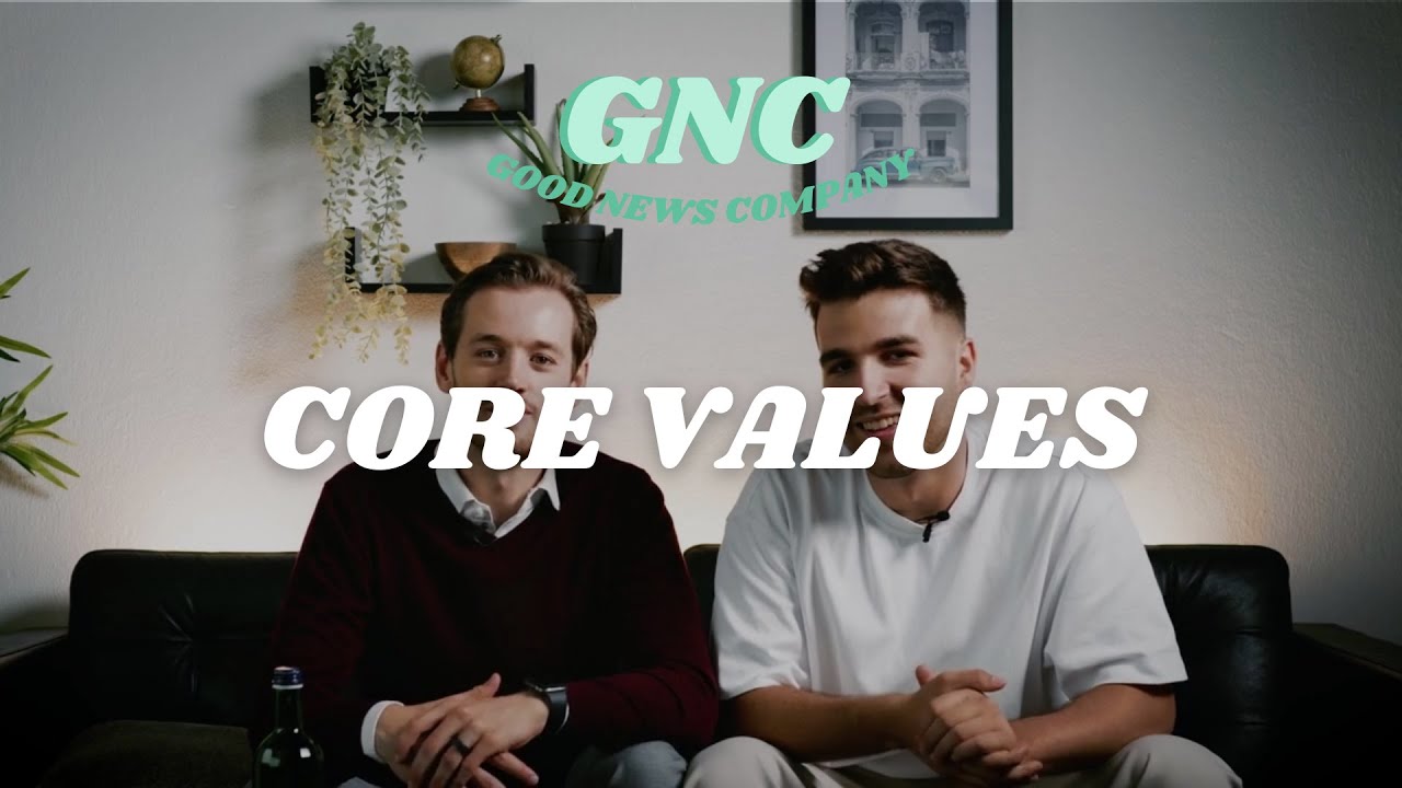 Standbild aus dem Video über die Werte der Good News Company