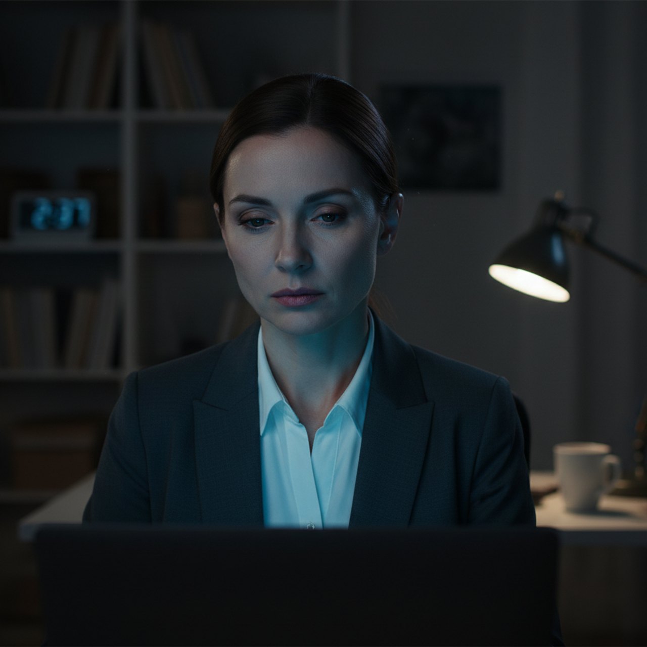 Unternehmerin mit Schlafproblemen