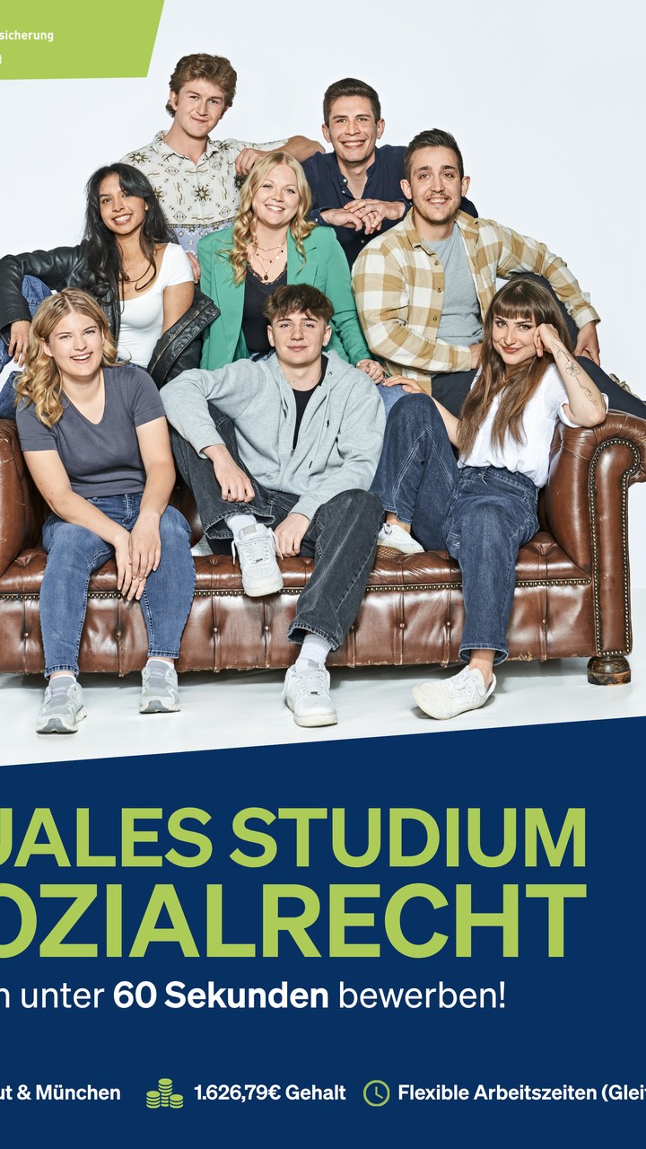 Gruppenbild der DRV Bayern Süd als Anzeigenmotiv