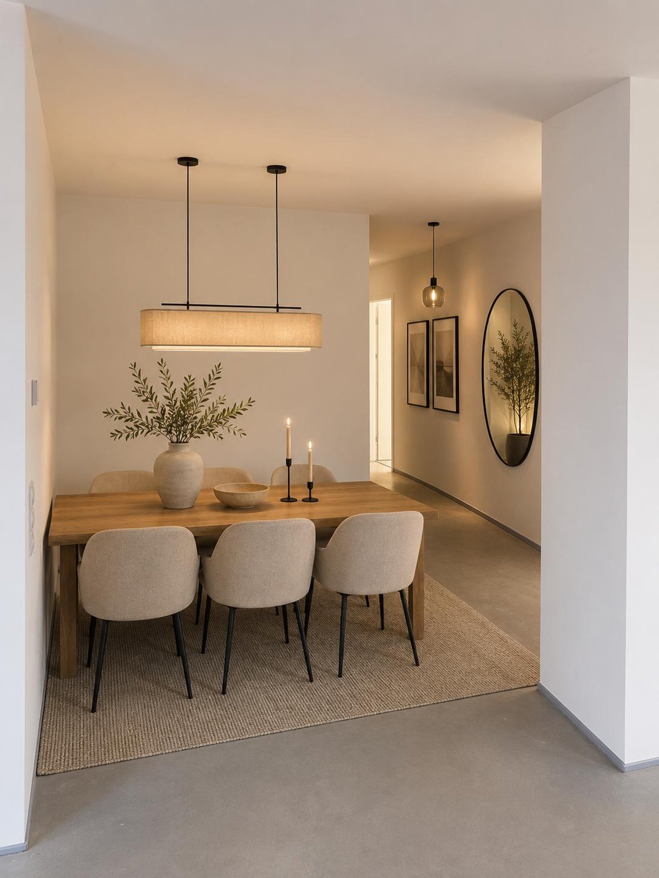 KI-generierte Innenvisualisierung einer Wohnung, Roter Straße 1a