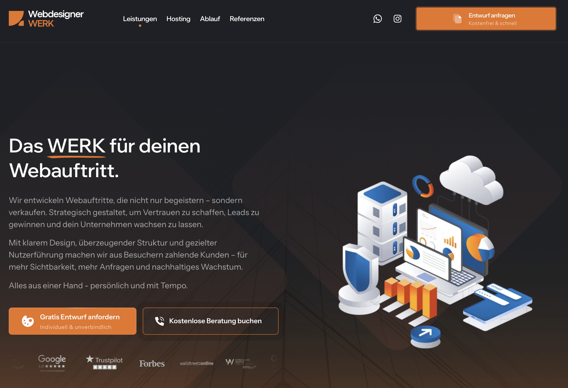 WebdesignerWerk Website Vorschau